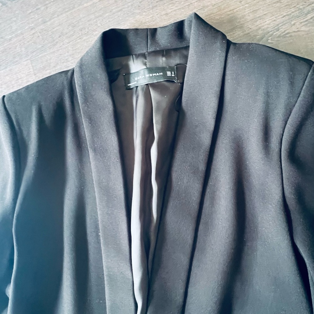 Zara Basic Blazer Black - image 2
